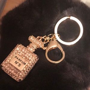 Caramel crystallized keychain